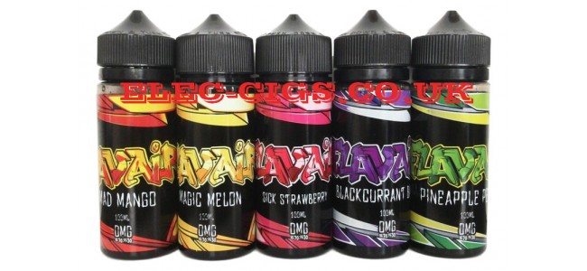 Image shows all five flavours in the Flavair 100 ML Fruit Series E-Liquids