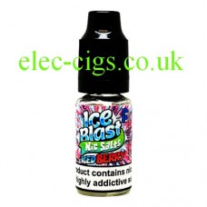 Bottle of Ice Blast 10ML Nicotine Salt E-Liquid: Iced Berry