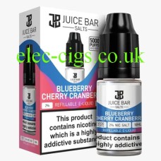 Blueberry Cherry Cranberry 10ML Nicotine Salt by Juice Bar
