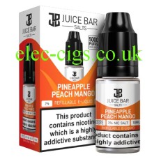 Pineapple Peach Mango 10ML Nicotine Salt by Juice Bar
