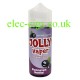 Image shows a bottle of Blackcurrant Menthol 100 ML E-Liquid from Jolly Vaper