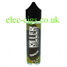 image shows a bottle of Tobacco 50 ML E-Liquid by Killer