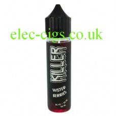 image shows a bottle of Wisted Berries 50 ML E-Liquid by Killer