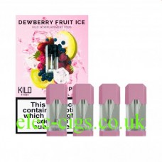 Dewberry Fruit Ice 20 MG Nicotine Salt Pods x 4 by Kilo