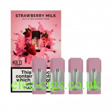 Strawberry Milk 20 MG Nicotine Salt Pods x 4 by Kilo