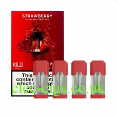 Strawberry 20 MG Nicotine Salt Pods x 4 by Kilo