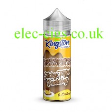 Image shows a bottle of Kingston 100 ML Desserts Range Lemon Drizzle - Pecan Pieces