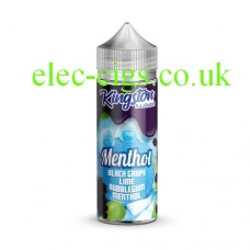 Kingston 100 ML Menthol 70-30 Black Grape, Lime & Bubblegum E-Liquid