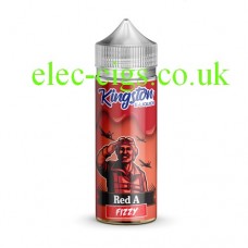 Same red label and image of a man with flying helmet but with the word fizzy on the bottom. Kingston 100 ML Zingberry Range 70-30 Red A Fizzy E-Liquid 