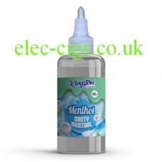 image shows a bottle of Minty Menthol 500 ML E-Liquid by Kingston