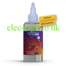 Blackcurrant Raspberry Lemonade Soda 500 ML E-Liquid by Kingston SALE