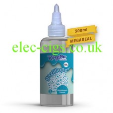 A massive bottle of Gazillion Bubblegum 500 ML E-Liquid by Kingston