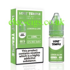Lost Temple 10ML Nicotine Salt Vape E-Liquid Lemon Lime from only £2.25