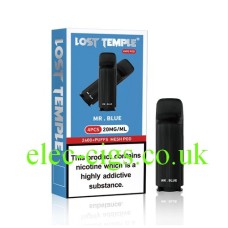 Mr Blue Four Pod Pack for the Lost Temple Vape Pen 