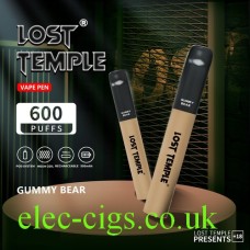 Image shows two Lost Temple Vape Pen Pod System Gummy Bear