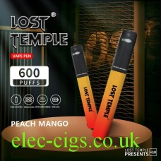 Image shows Lost Temple Vape Pen Pod System Peach Mango