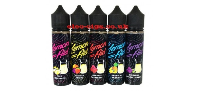 Lemon Aid Sparkling 50 ML E-Liquids in 5 Wonderful Fruity Flavours