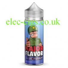 image of a bottle of Major Flavor Blue-Fusion 100 ML E-Liquid