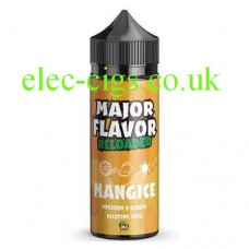 image of a bottle of Major Flavor Reloaded Mangice 100 ML E-Liquid