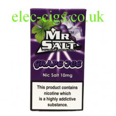 Grape Ice 10 ML Nicotine Salt E-Liquid by Mr Salt