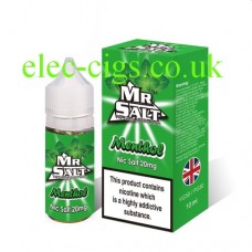 Menthol 10 ML Nicotine Salt E-Liquid by Mr Salt