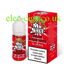 Watermelon Strawberry Raspberry 10 ML Nicotine Salt E-Liquid by Mr Salt