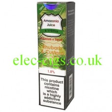 Amazonia 10 ML E-Liquid: Rhubarb and Custard