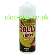 image shows a bottle of Fizzy Cola 100 ML E-Liquid from Jolly Vaper