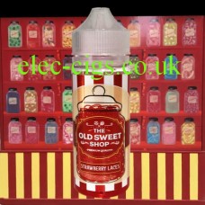Strawberry Laces 100 ML E-Liquid by The Old Sweet Shop