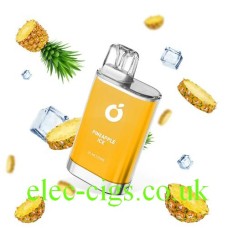 This is a stylised image of the OC Bar Disposable Vape Pineapple Ice