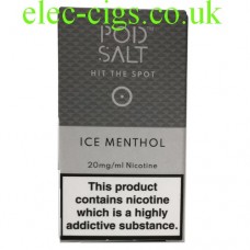 Ice Menthol High Nicotine E-Liquid by Pod-Salt