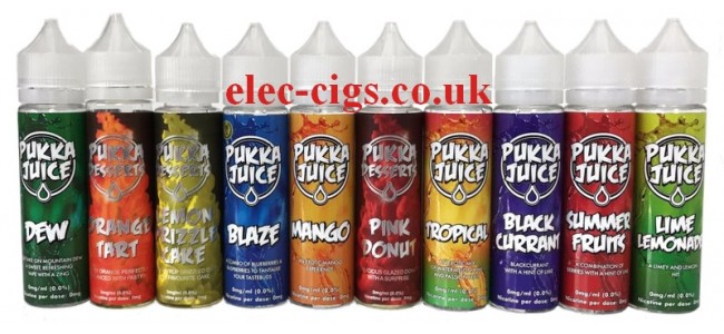 Pukka Juice & Pukka Desserts 50 ML E-Liquids