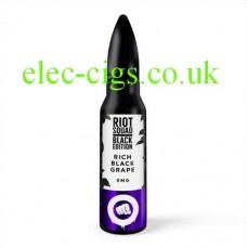 image shows a bottle of Riot Squad Black Edition 50 ML E-Liquid Rich Black Grape