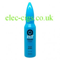 image shows a bottle of Riot Squad 50 ML E-Liquid Blue Burst