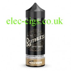 image shows a large bottle of Ruthless E-Liquid 100 ML Coffee Tobacco 