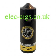 image shows a large bottle of Ruthless E-Liquid 100 ML Gold