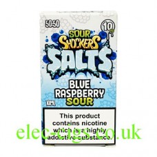 Sour Shockers 10ML Nicotine Salt E-Liquid: Blue Raspberry Sour