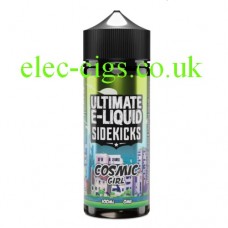 Image is of a bottle of Cosmic Girl e-liquid