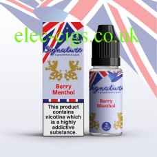 Berry Menthol 10 ML E-Liquid by Signature from £1.99