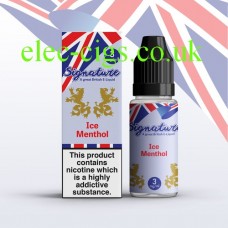 Ice Menthol 10 ML E-Liquid by Signature from £1.99