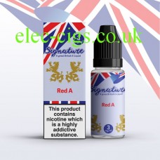 Red A 10 ML E-Liquid by Signature from only £1.99
