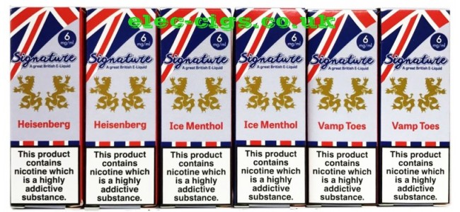 Signature : A Great British E-Liquid from £1.99