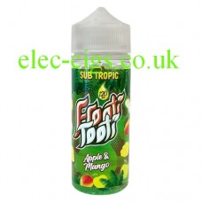Image shows a bottle of Sub Tropic Frooti Tooti Apple and Mango 100 ML E-Liquid