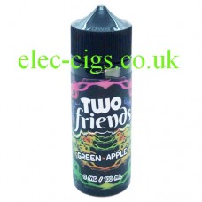 Image shows a bottle of Two Friends 100ML E-Liquid Apple Orange