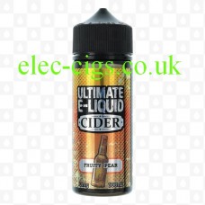 Image of a bottle containing Fruity Pear 100 ML Cider Range by Ultimate E-Liquid on a white background
