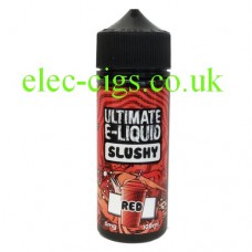 Image of a bottle of Red 100 ML Slushy Range by Ultimate E-Liquid on white background