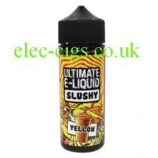 Image of Yellow 100 ML Slushy Range by Ultimate E-Liquid in a bottle on a white background