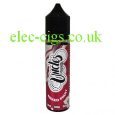 image shows a bottle of Mixed Fruit Ice 50-50 (VG/PG) E-Liquid 50 ML by Uncles Vapes