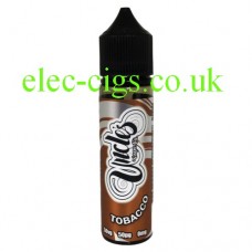 image shows a of a bottle of Tobacco 50-50 (VG/PG) E-Liquid 50 ML by Uncles Vapes