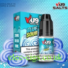 VU9 10ml Salt E-liquid Blue Sour from only £1.79